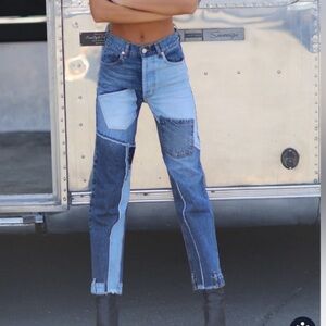 Revice Denim patchwork jean